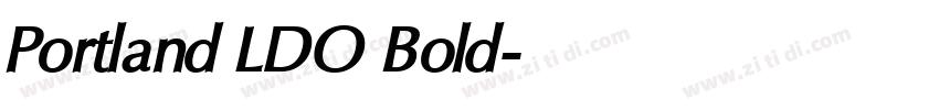 Portland LDO Bold字体转换